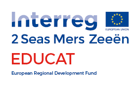 Logo Interreg des 2 Mers Projet EDUCAT